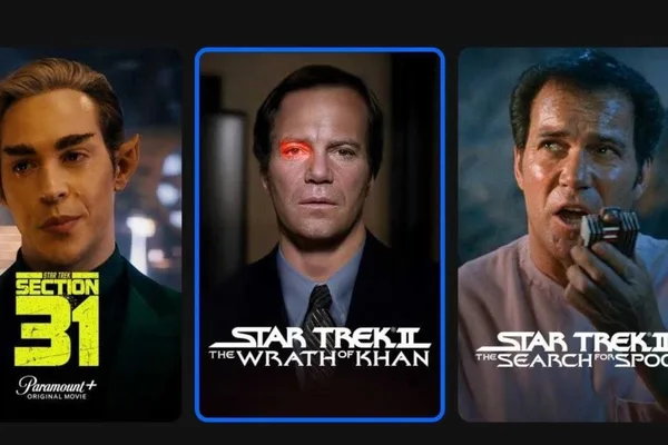 Paramount+ uses AI-generated Captain Kirk thumbnail for Star Trek II