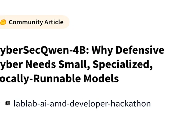 CyberSecQwen-4B: Small, specialized model offers local defense for cybersecurity