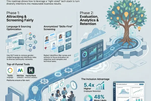 SmartKeys infographic details DEI tech tools for workplace diversity