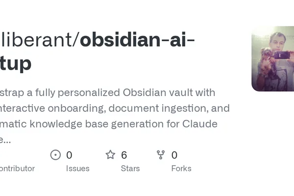 New AI Tool Automates Personalized Obsidian Vault Setup