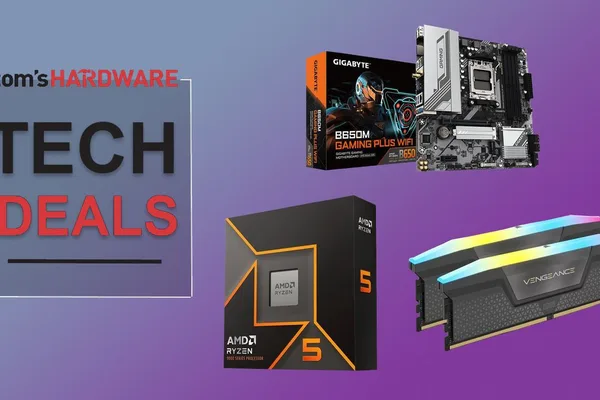 Newegg 提供 Ryzen 5 9600X PC 套餐，免费赠送散热器，售价 520 美元
