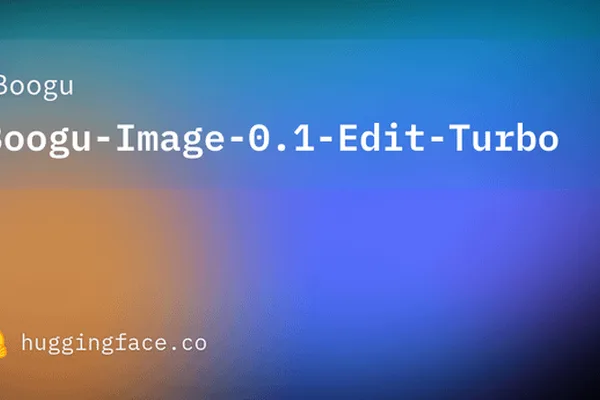 Boogu Image releases 4-step turbo edit variant