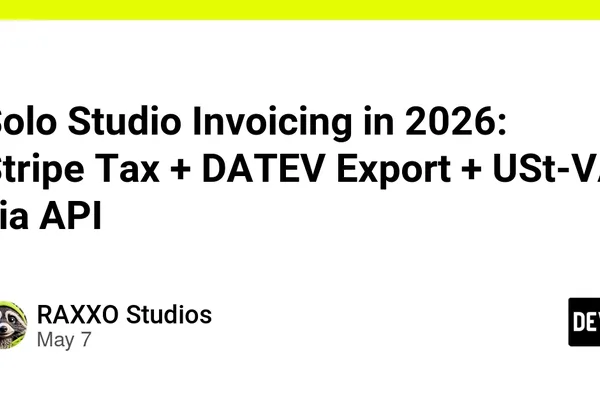 Developer Automates Invoicing with Stripe Tax and Custom DATEV Export