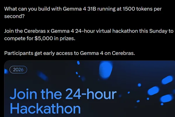 谷歌通过 Gemma 4 31B 黑客马拉松推广小型 AI 代码模型