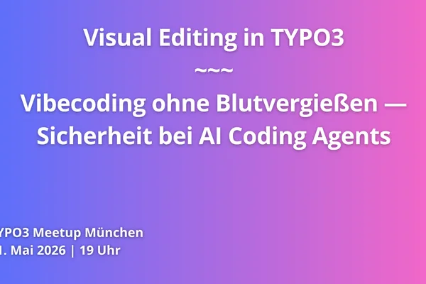 TYPO3 user group to discuss visual editing and AI coding agents