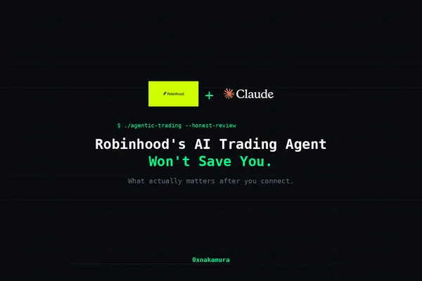 Robinhood AI Trading Agent Setup is Easy, Fine-Tuning is Hard