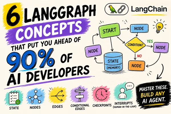 LangGraph：掌握高级开发的 6 个核心概念