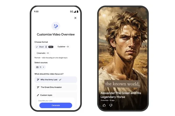 Google NotebookLM generates TikTok-style AI video summaries