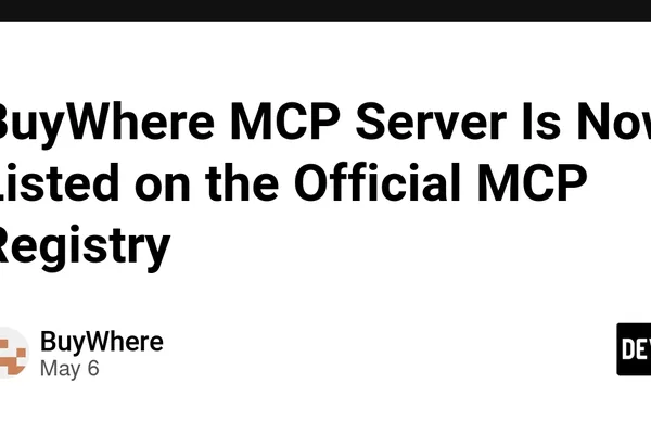 BuyWhere MCP server achieves official registry listing for AI agent discoverability