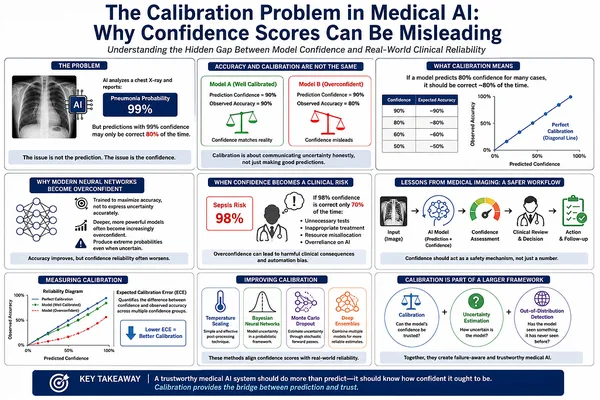 Medical AI's calibration problem: confidence scores mislead clinicians