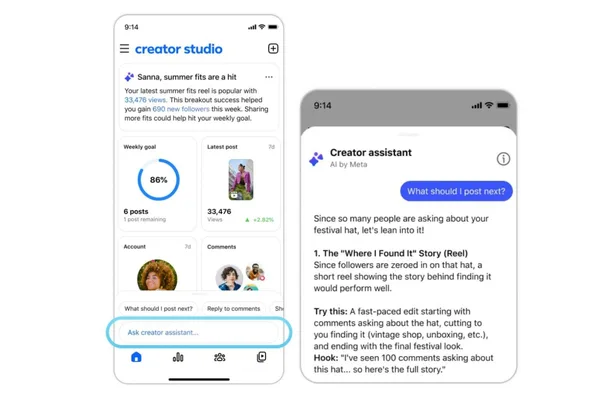 Meta 将 Facebook Creator Studio 复活为创作者的 AI 伴侣应用