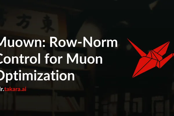 Muown optimizer improves LLM training by controlling row-norm drift