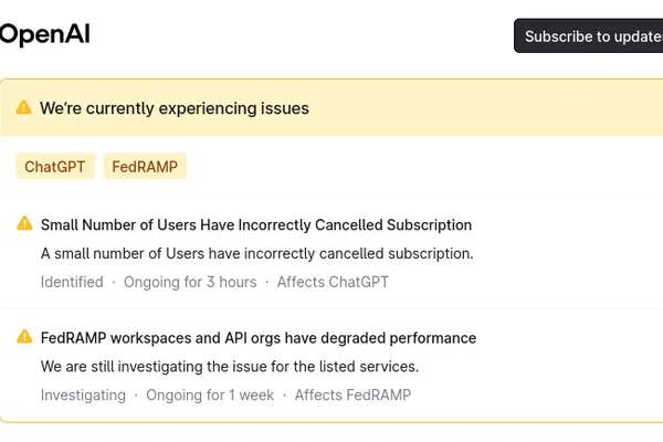 AI Malfunction Blamed on User Subscription Cancellation
