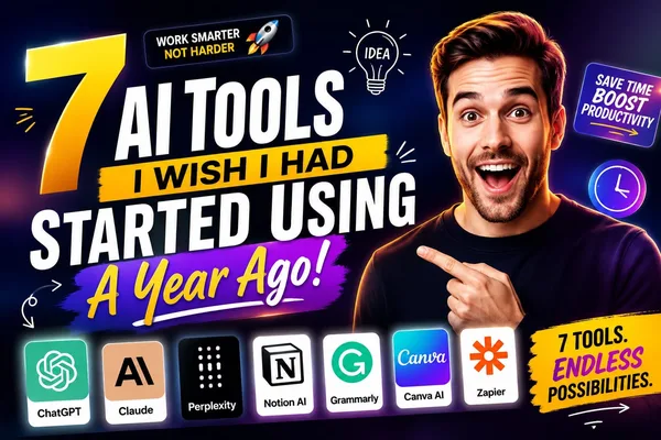 Author regrets not adopting 7 AI tools sooner