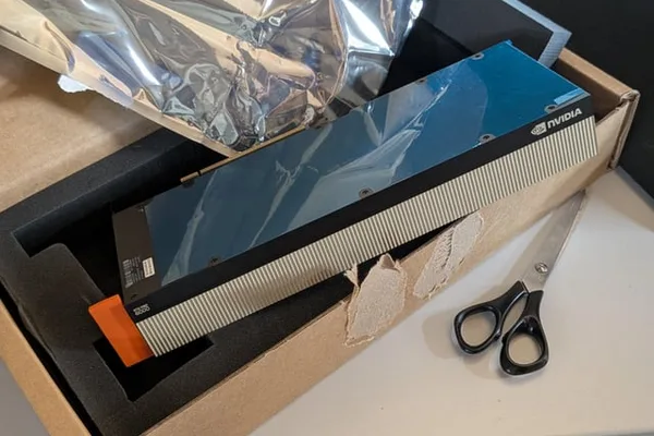 AI enthusiast shares excitement over new hardware delivery