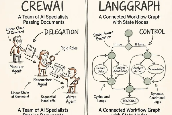 Developer switches from CrewAI to LangGraph after encountering limitations