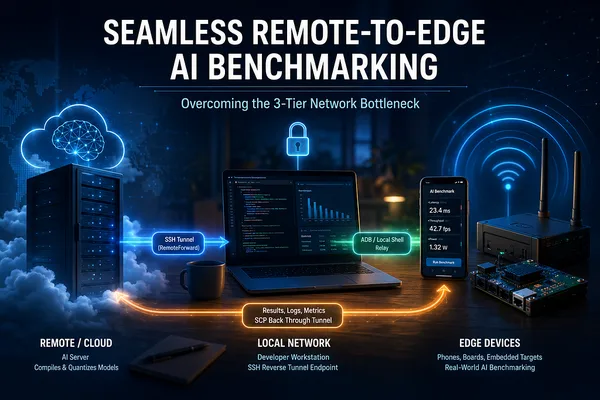 Automated pipeline streamlines remote-to-edge AI benchmarking