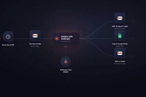 n8n and Claude automate competitor email analysis for daily insights