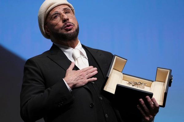 John Travolta receives surprise honorary Palme d'Or at Cannes