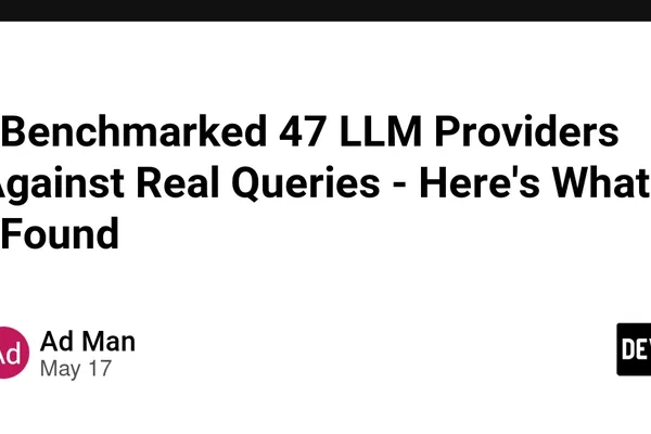 开发者对 47 家 LLM 提供商进行基准测试，发现成本和速度差距