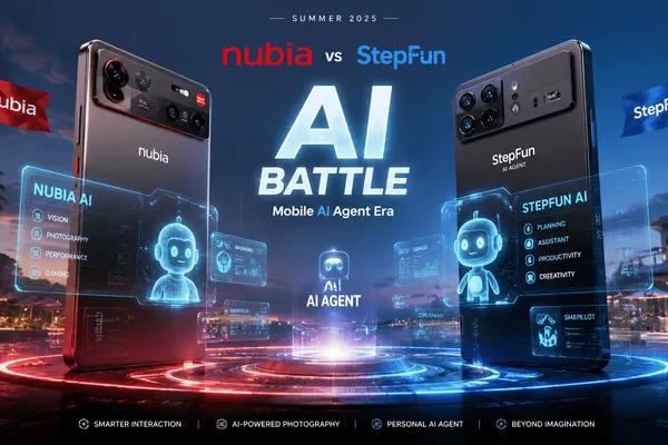 ZTE Nubia and StepFun launch competing AI agent smartphones