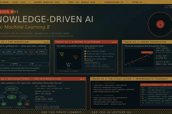 AI education series covers k-Means, linear regression, and decision trees