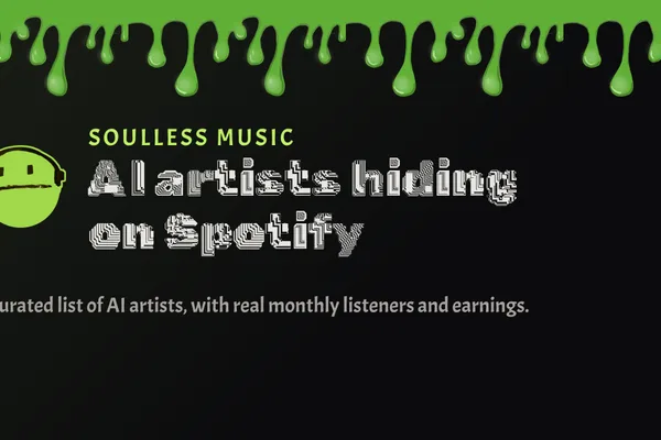 List identifies Spotify artists using undisclosed AI music generation