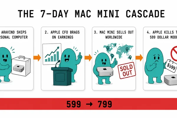 Perplexity AI hits $500M ARR, prompting Apple CFO mention and Mac Mini discontinuation