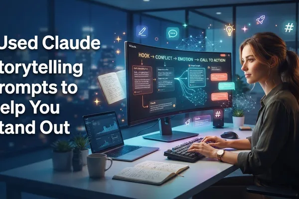 Author uses Claude AI prompts to enhance storytelling in content creation