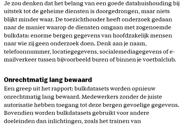 Dutch intelligence services face scrutiny over data handling and new security law
