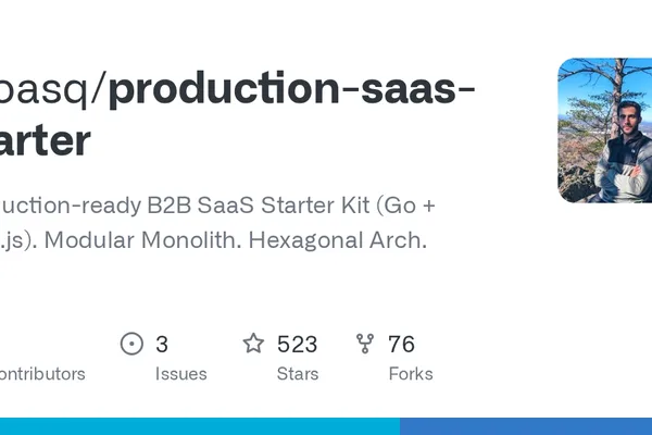 Open-source B2B SaaS starter kit integrates AI, RAG, and OCR