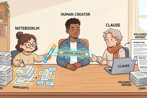 Users combine Claude AI with NotebookLM for enhanced productivity