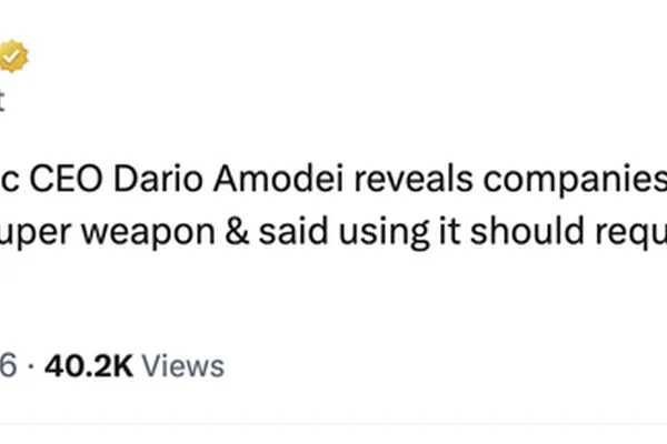 Anthropic's Dario Amodei questioned over potential self-sabotage in model release