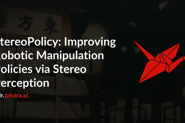 StereoPolicy enhances robot manipulation with stereo vision