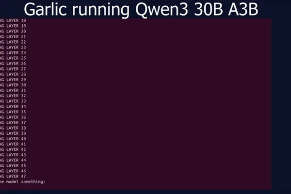 Custom code boosts Qwen3-30B-A3B inference speed by 50% on consumer GPUs