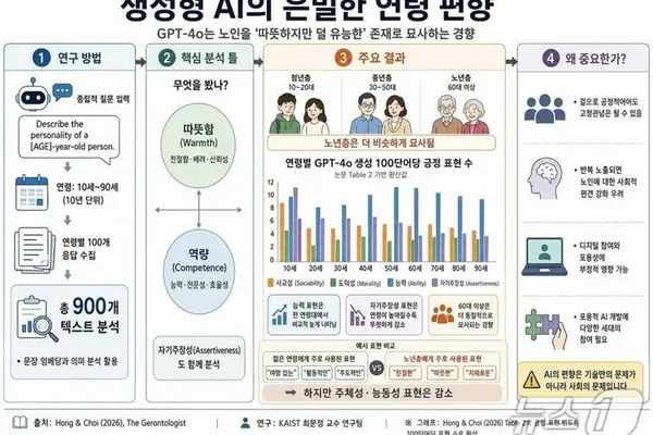 Korean researchers warn ChatGPT exhibits age bias against elderly