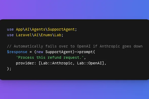 Laravel AI SDK adds multi-provider support for API resilience