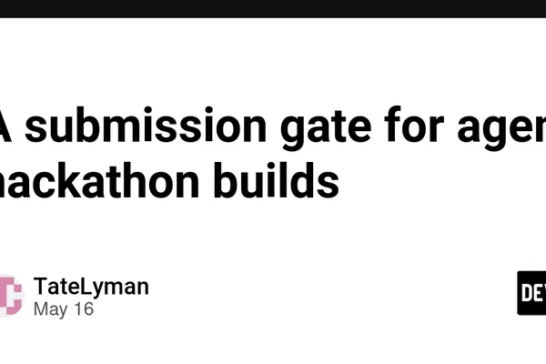 Developer launches tool to streamline agent hackathon submissions