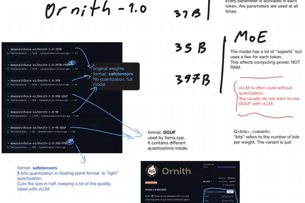 Ornith 1.0 模型解释：密集型 vs MoE 以及格式/精度详情