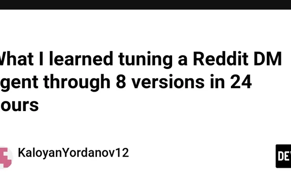Developer tunes Reddit lead-gen agent through 8 versions in 24 hours