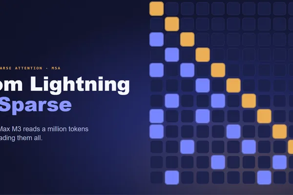 MiniMax M3 introduces Sparse Attention for million-token processing