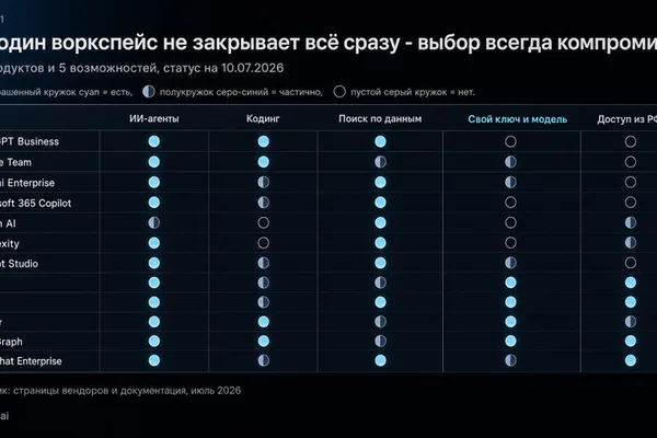 15 AI Business Workspaces Compared: Pricing, Features, and Russian Accessibility