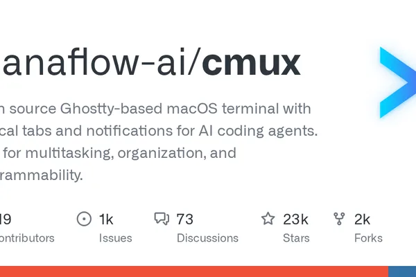 cmux launches as native macOS terminal for AI coding agents