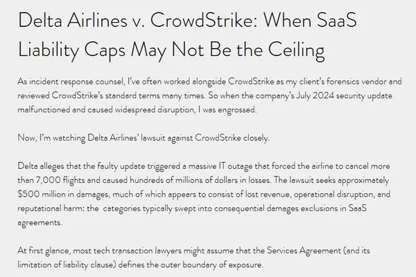 Delta sues CrowdStrike over unlawful software update claims
