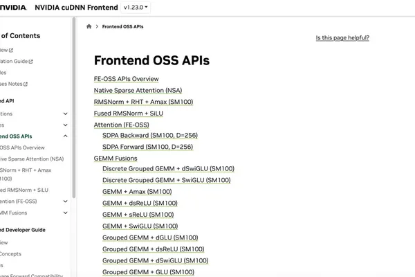 NVIDIA open-sources cuDNN kernels after 12 years, including MoE and sparse attention