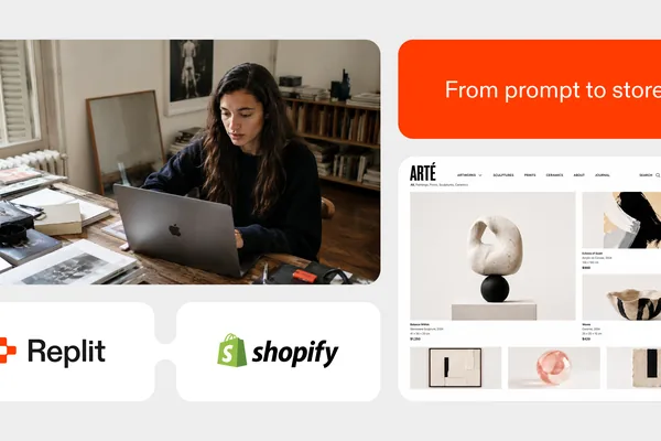 Replit Agent 通过聊天实现自定义 Shopify 店面