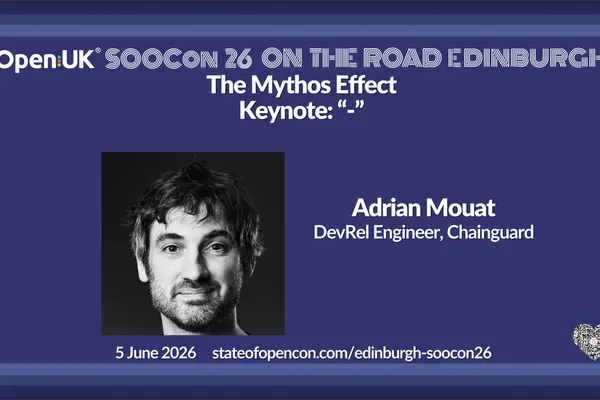 Adrian Mouat discusses "The Mythos Effect" at SOOCon26