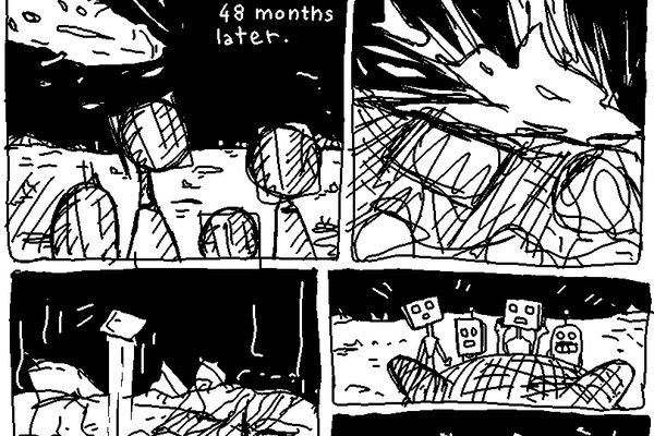 Bell Labs Aeronautics Comic Features AI and Space Themes
