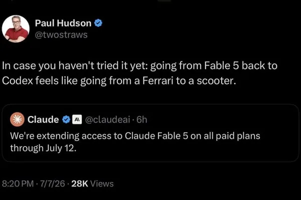 AI Community Figure Paul Hudson Endorses New Model
