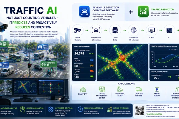 AI Vehicle Detection 软件分析交通摄像头以获取实时数据